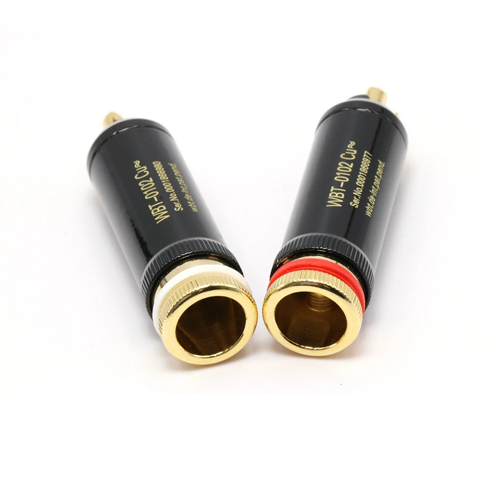 4 шт. WBT-0102CU nextgen Подпись RCA разъем с медным 24 К позолоченный