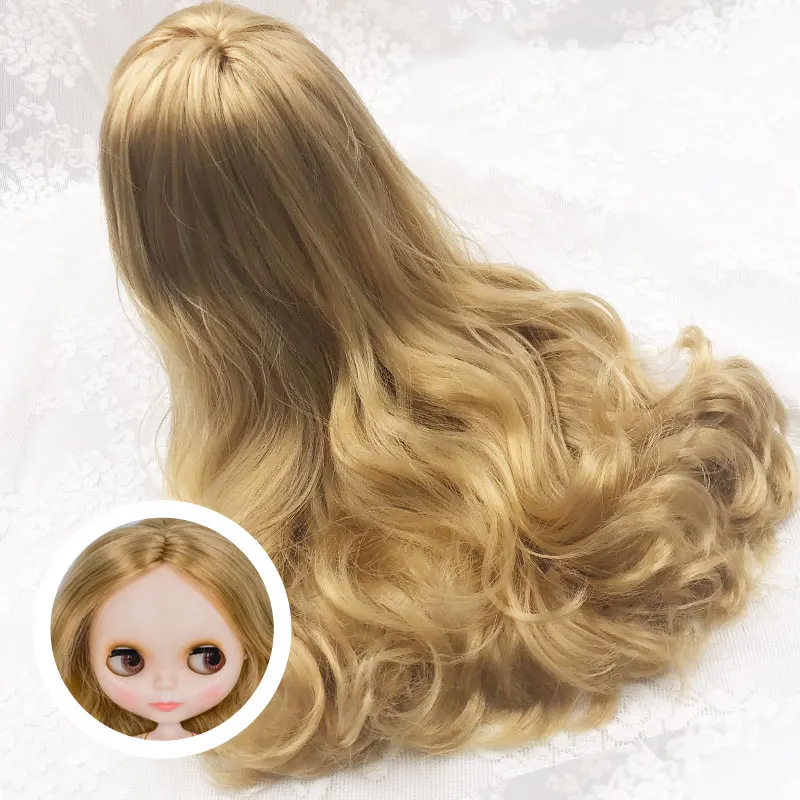Partial Hairstyle-21 NBL Blyth кукла аксессуары для DIY пользовательские куклы Blyth, Blyth куклы волосы с куполом и головы волосы с челкой и частичная прическа - Цвет: Partial Hairstyle-21