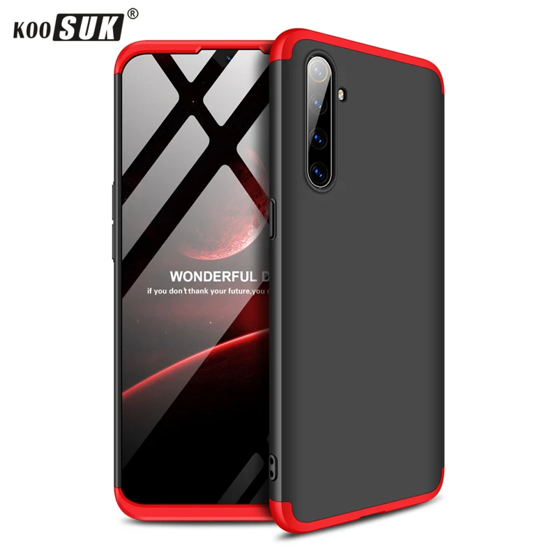 OPPO Realme X2 XT Phone Case 3-in-1 Matte PC Hard Protective Back Cover For K5 Armor Shockproof Casing Coque | Мобильные телефоны и