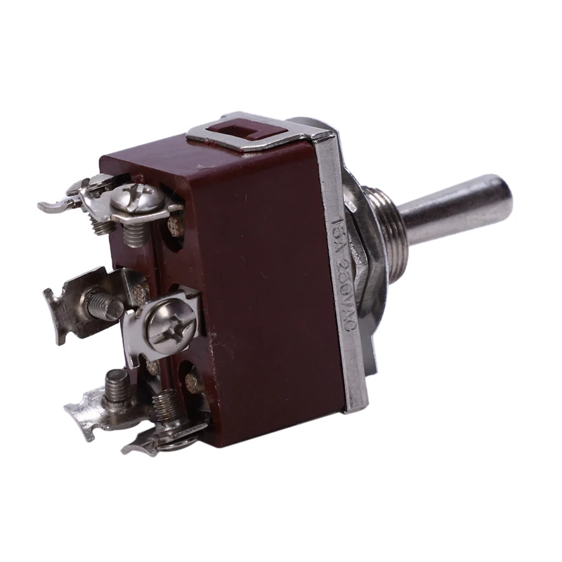 uxcellAC250V 2A AC125V 6A 9 Pin 3-Positions ON//OFF//ON 3PDT Toggle Switch