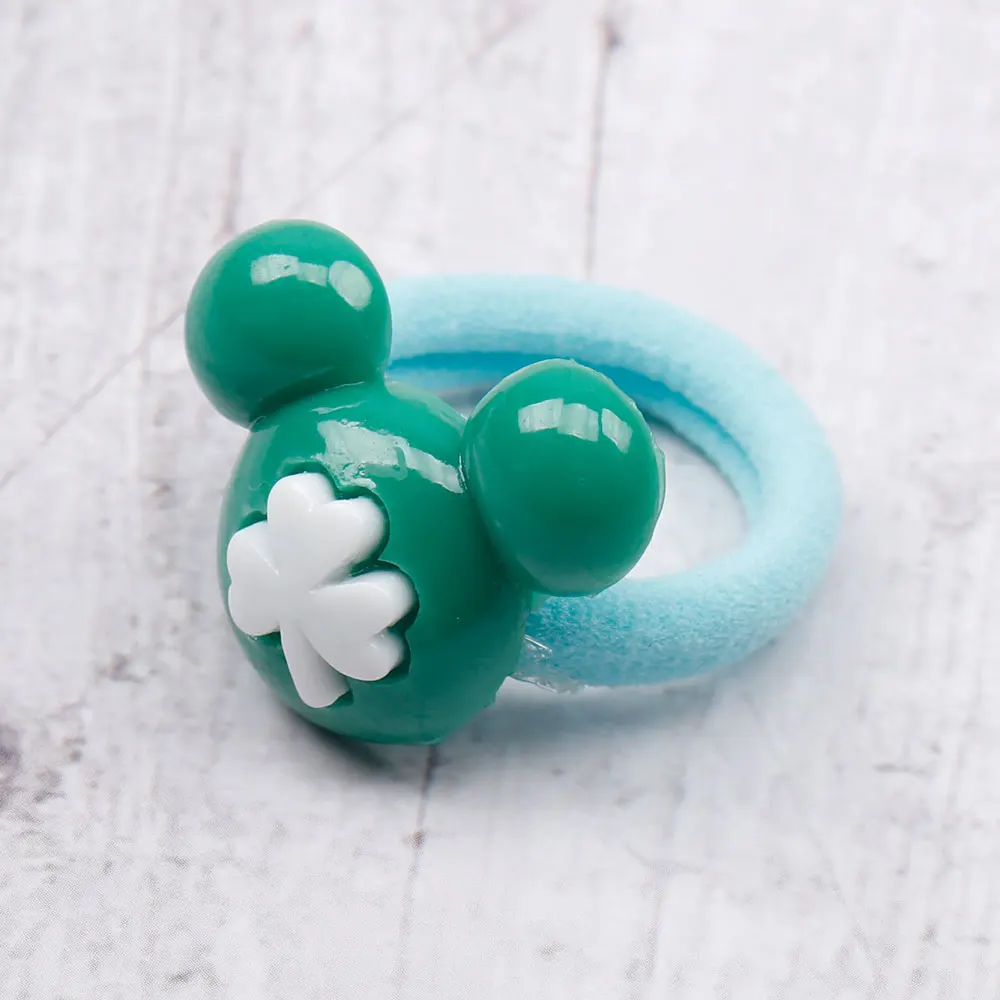 5 Pcs/set Minnie Girls Elastic Hair Band Cartoon Cloud Unicorn Hair Tie Kids Shiny Sequin Korean Hair Rope Kawaii Kids Cute