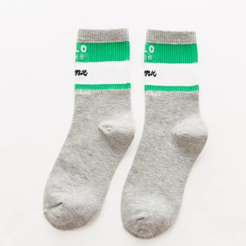 Новые пары Хлопковых Носков с надписью в стиле хип-хоп, модные авангардные носки для мужчин и женщин - Цвет: 3