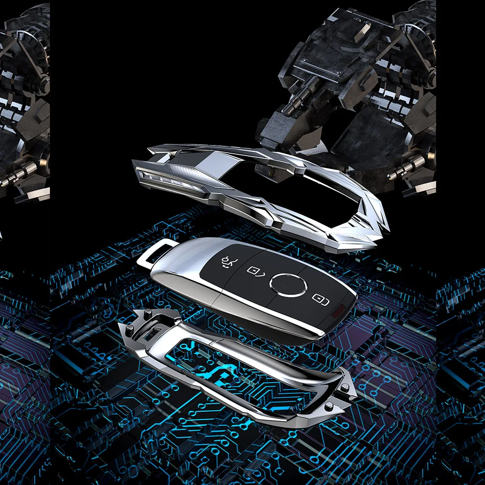 Custodia per Chiave/telecomando per Mercedes Benz AMG A C E S series E200L E300L C260L S320L GLK a200l glc E260 W204 W212 W176 CLA GLA 11 Custodia per Chiave/telecomando per Mercedes Benz AMG A C E S series E200L E300L C260L S320L GLK a200l glc E260 W204 W212 W176 CLA GLA - Heb2d92a64ab244b4ac1797c8f422a1a0s