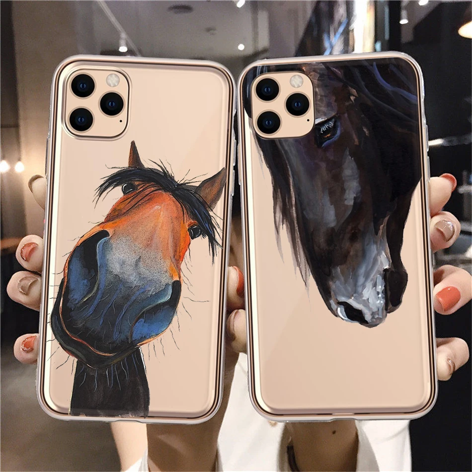 Frederik The Great beauty horse Soft Shell Phone Cover For Apple iPhone