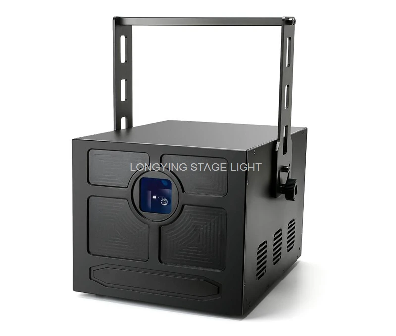 Бесплатная доставка Профессиональный твердый контейнер 30kpps 10 Вт Лазерный свет ILDA анимации дежурное освещение dmx для танец диско залов бары