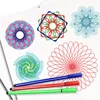 27Pcs Spirograph Drawing Toys Set Interlocking Gears Wheels with Pens Spiral Designs Painting Accessories Geometric Ruler Toy 3