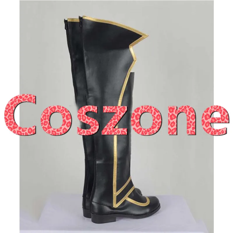 Fire Emblem Awakening Female Robin Black Cosplay Shoes Boots  (4)