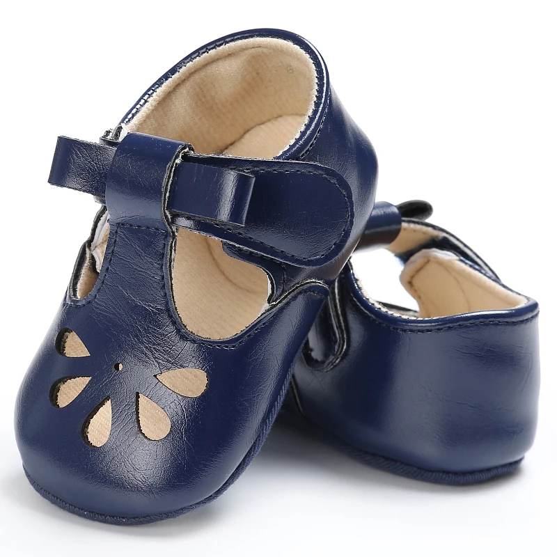 DANNEIS Leather Soft Sole Baby Toddler Shoes Hook Loop Newborn Girls Shoes First Walkers Princess Baby Shoes Moccasins