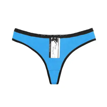 

12pcs Solid Color Sexy Lace Thong Women Thongs G-string Underwear Panties B5I9