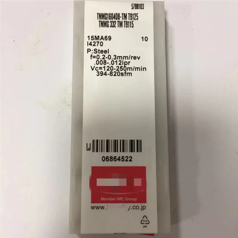 1 шт. в упаковке новые TNMG160408-TM T9115 ЧПУ твердосплавный вставки