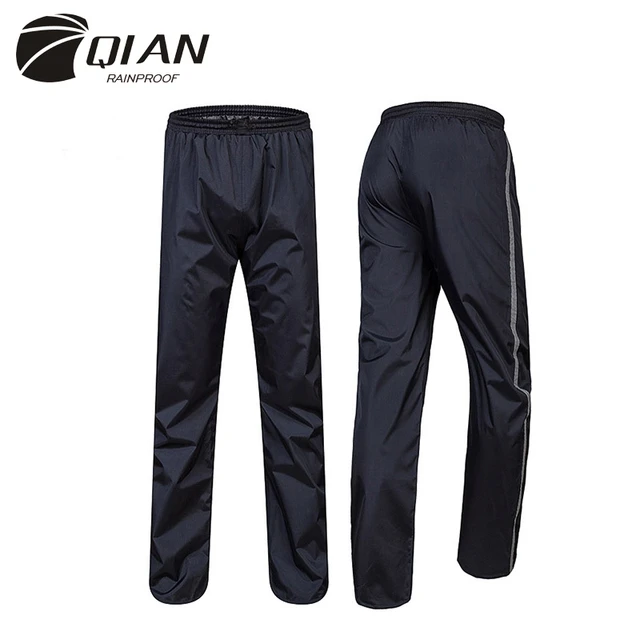 QIAN Impermeable Raincoats Women/Men Rain Pants Outdoor Thicker Waterproof  Trousers Motorcycle Fishing Camping Rain Gear