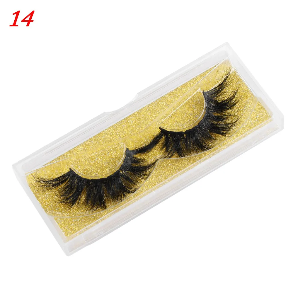 1pairs 25mm 5DL95 maquiagem long 25mm lashes 3D Mink Eyelashes Natural Makeup False Lashes Criss-cross Wispies Fluffy Eyelashes Extension - Color: 1pairs 25mm 5DL95