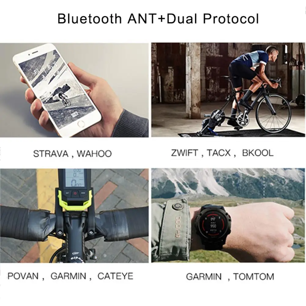 New Outdoor Bicycle Speedometer Bluetooth ANT+ Wireless Speed Cadence Sensor Speedometer Bicycle Equipment