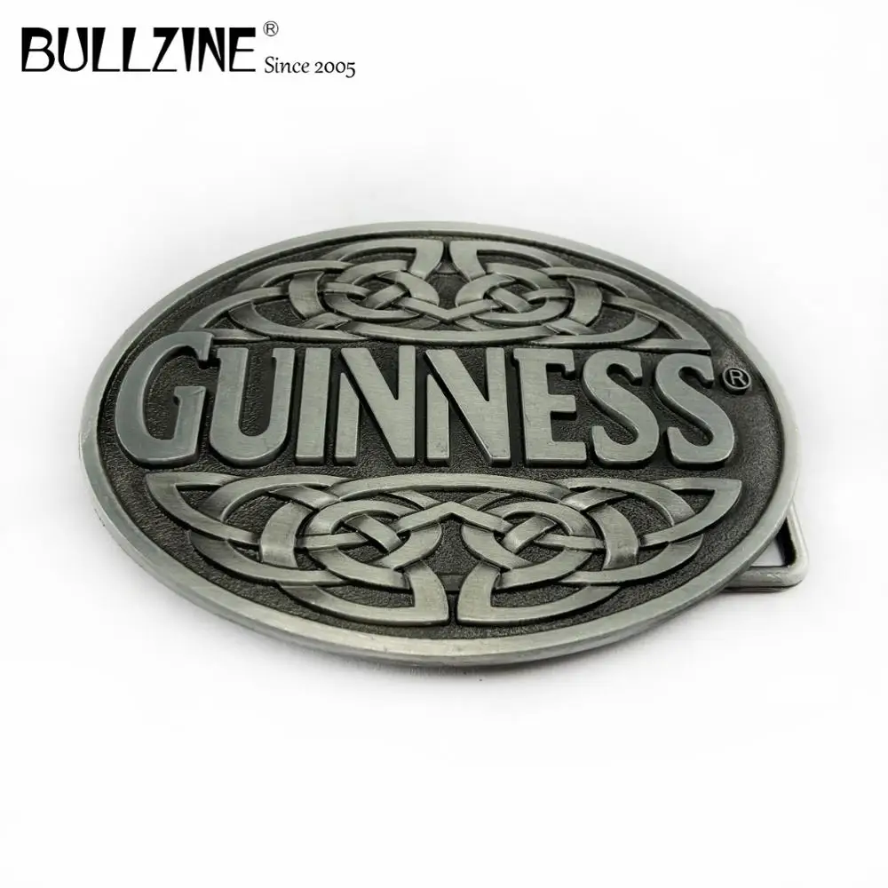 Bullzine оптовая продажа guiness ремень пряжка с оловянной отделкой FP 03517 подходит для 4