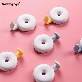 

Minimalist Hook Up 3 Pieces/lot Strong Viscose Wardrobe Coat Hook Wall Key Holder Hooks Lovely Creative Decoration Organizer