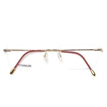 

B titanium ultra-light frame glasses style bendable memory metal rimless spectacle frame, used for spectacle frame optical spect