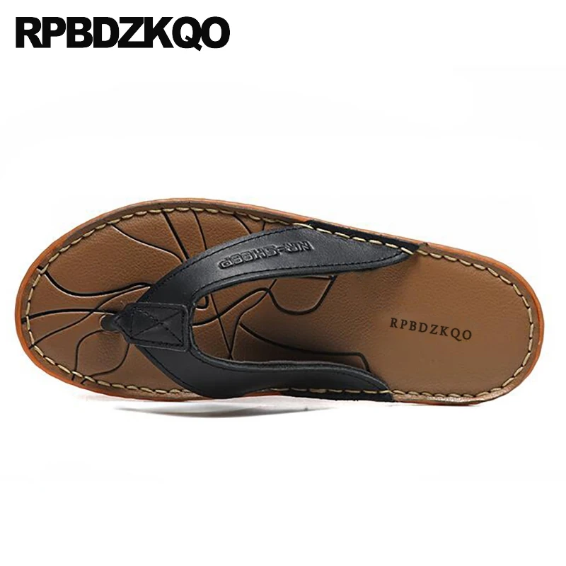 

men sandals leather summer slides slip on breathable brown outdoor fashion black native shoes 2019 flip flop beach slippers