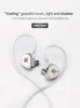 AUGLAMOUR F300 Light Metal HiFi Headphones in-ear High-sound Quality Hanging Ear Universal Earplugs 3