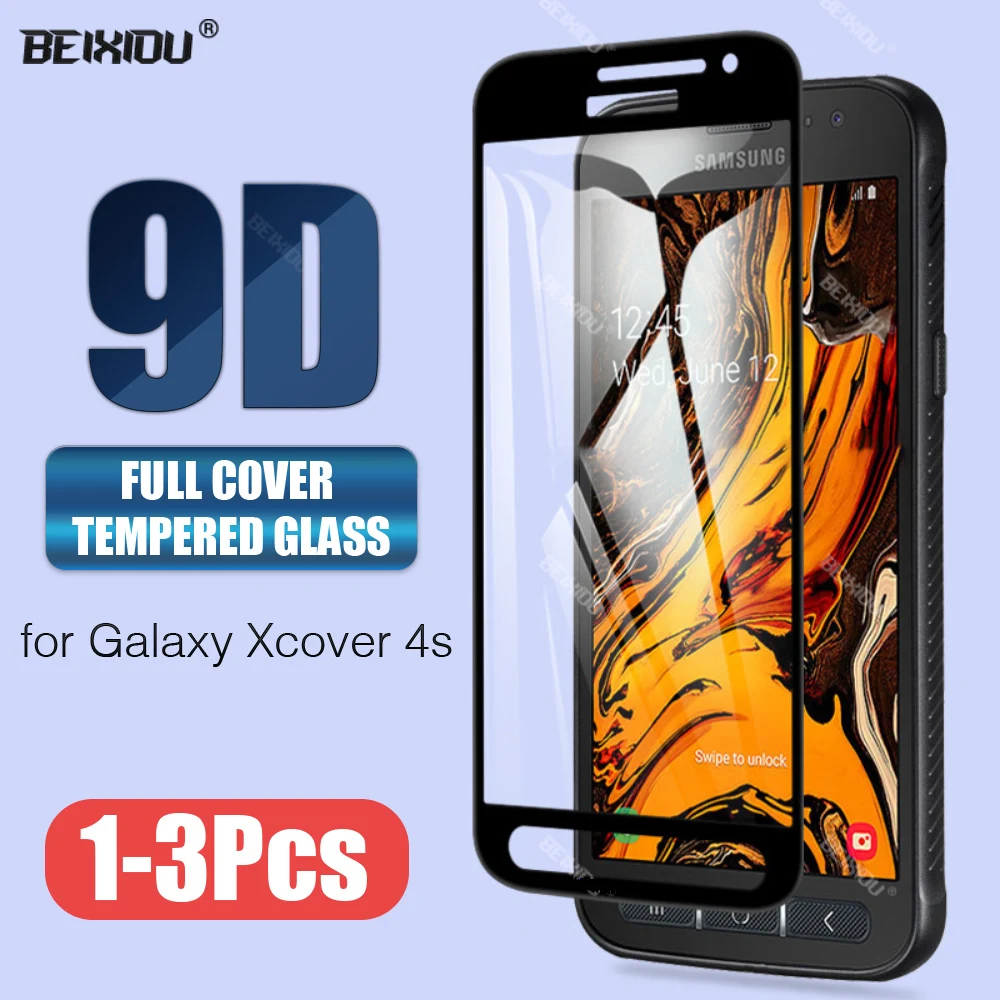Новое 9D закаленное стекло для Samsung Galaxy Xcover 4s полное покрытие защита экрана SM G398F