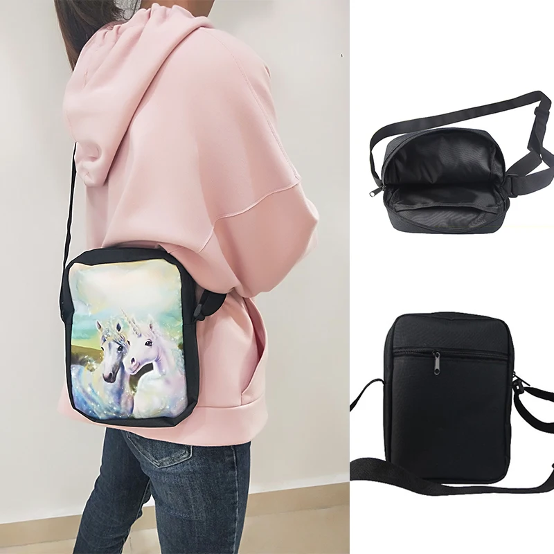 Миниатюрная школьная сумка через плечо THIKIN с цветочным узором для детей