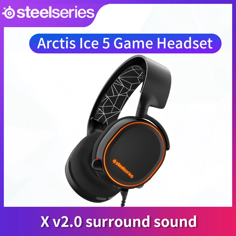 Original SteelSeries Arctis 5 DT SXV2.0 RGB computer/laptop usb gaming Headphones 7.1 Channel Jedi Survival Apex Heroes CF LOL |