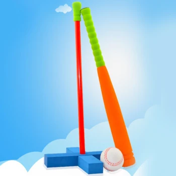 

3pcs/set Kindergarten Foam Play Games Kids Baseball Toy Set Soft Children Outdoor Safety Activity Sports Training Random Color