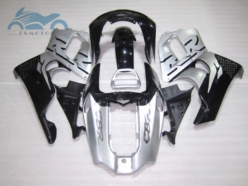 Серебряный черный обтекатель комплект Подходит для Honda CBR900RR893 1996 1997 CBR 900RR893 96 97 рынок запчастей АБС пластик обтекатель наборы частей BV15