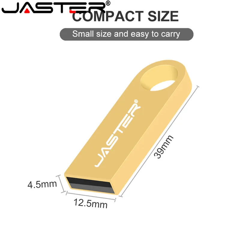 Металлический USB флеш накопитель JASTER мини флешка 4 ГБ 8 16 32 64 флэш флешка|USB