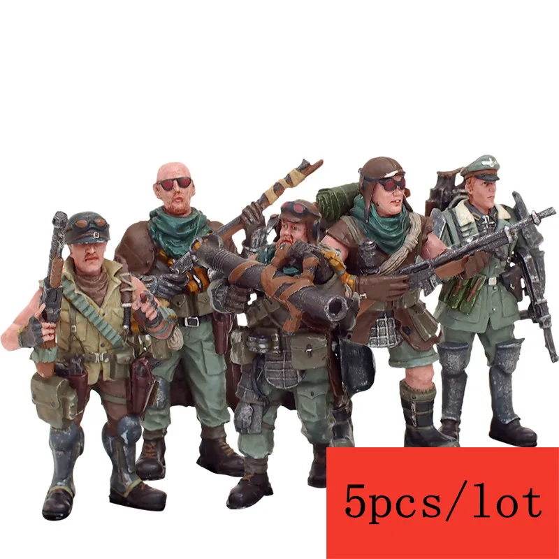 Double eleven specials) JOYTOY 1/27, фигурки из ПВХ, набор военных моделей(5 шт.), 7,6 см, игрушки для детей - Цвет: 5 piece