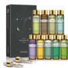 9pcs 10ml Diffuser Aroma Oil Pure Natural Essential Oils Gift Set Kit Rose Lavender Jasmine Eucalyptus Vanilla Mint Ylang Ylang 1