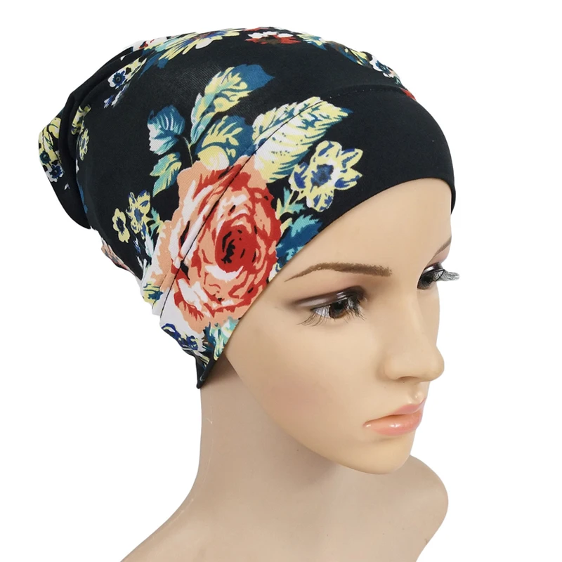 Мусульманские внутренние шапочки под хиджаб с модальным принтом для женщин