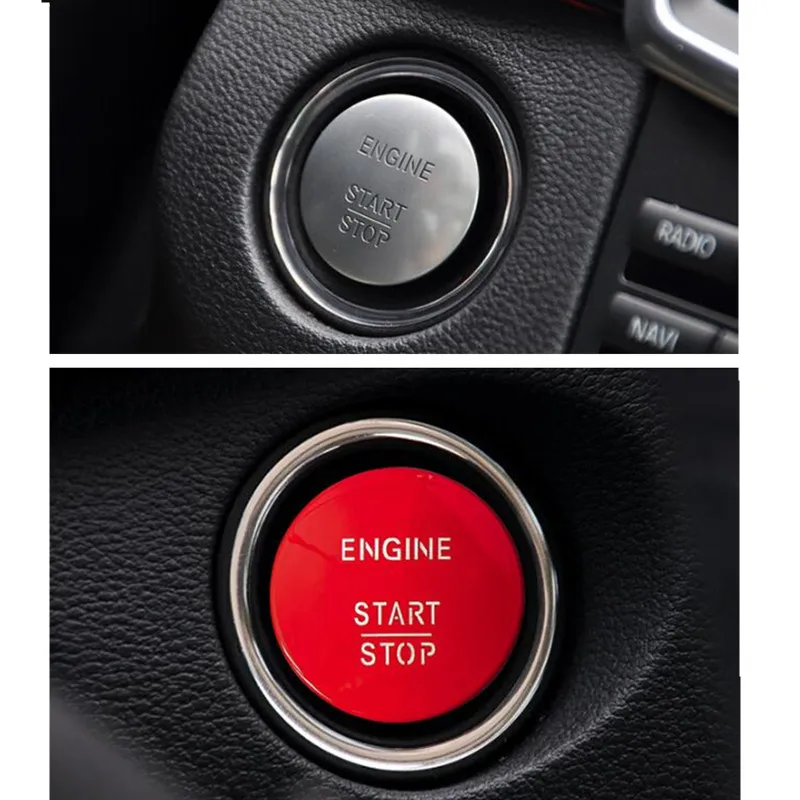 

Start Stop Push Button Engine Ignition Switch Silver Switch For All Benz Models With One-click Start Switch Replacement Parts