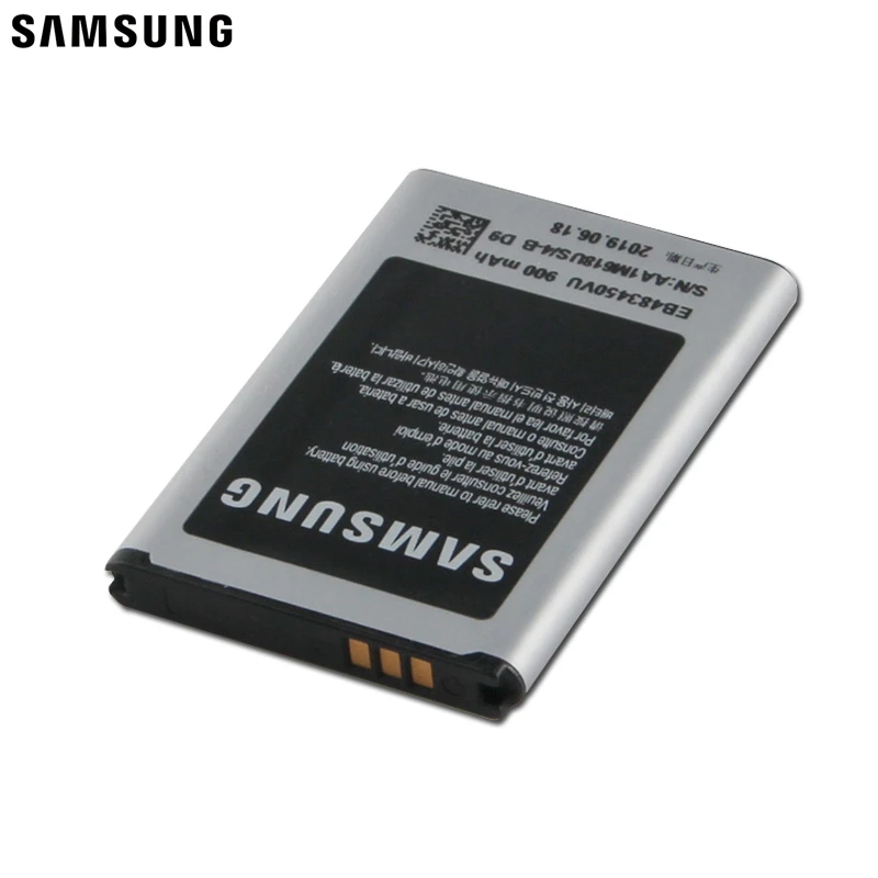 Оригинальная батарея Samsung EB483450VU для C3630 C3230 C5350 C3752 GT-C3630 GT-C3630C GT-S5350 GT-C3230 GT-C3752 GT-C3528 900 мА-ч