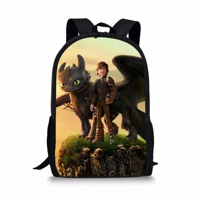Anime How TO Train Your Dragon 3 Backpacks for Teenage Boys&Girls The Hidden World Printing Children School Bag Rucksack