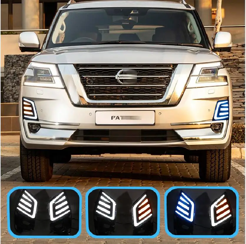 

car bumper headlamp for Nissan Patrol y62 headlight 2020~2022y ALL IN LED DRL car patrol y62 daytime running light head light