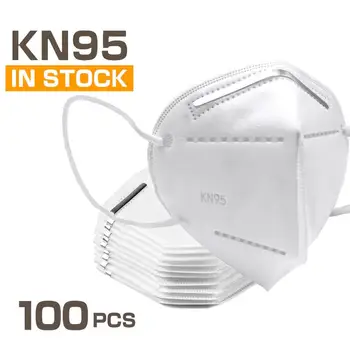 

100pcs dustproof mask adapts to the pollution breathable mask filter 4 layers fast delivery