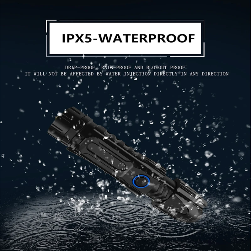 Xhp90 W69Z40 светодиодный фонарик супер яркий прожектор для охоты и кемпинга мощность 26650 батарея Мощный тактический фонарик