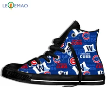 Прогулочные парусиновые ботинки; дышащая классная обувь Chicago Cubs; классические спортивные кроссовки унисекс для мальчиков; удобная спортивная обувь; классические кроссовки
