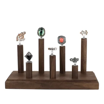 

Black Walnut Solid Wood Ring Display Holder Rings Display Stand Jewelry Display Racks