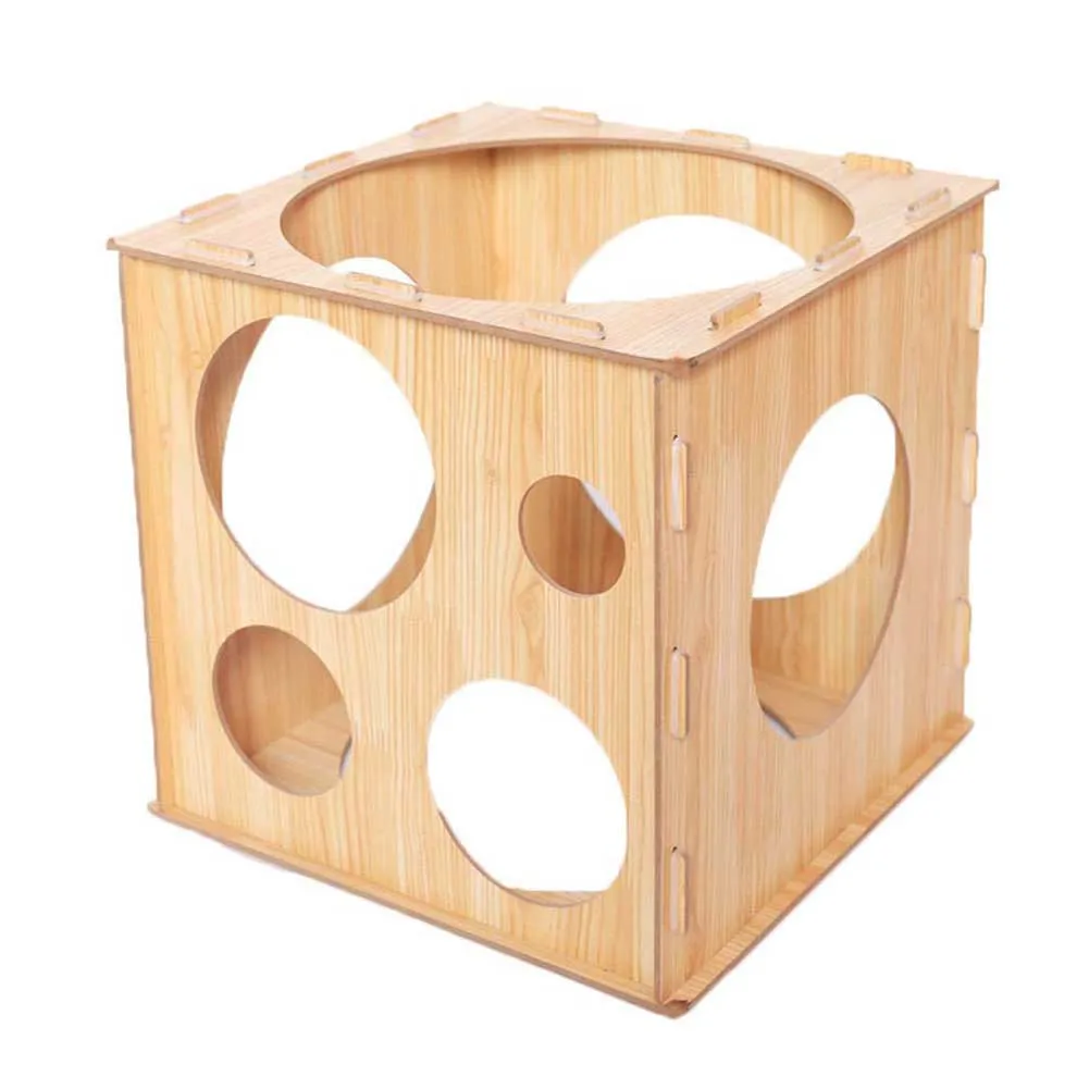 

9 Holes Balloon Sizer Box Tool Party Durable Measurement Decoration Wedding Toy Arch Practical Birthday DIY Wooden