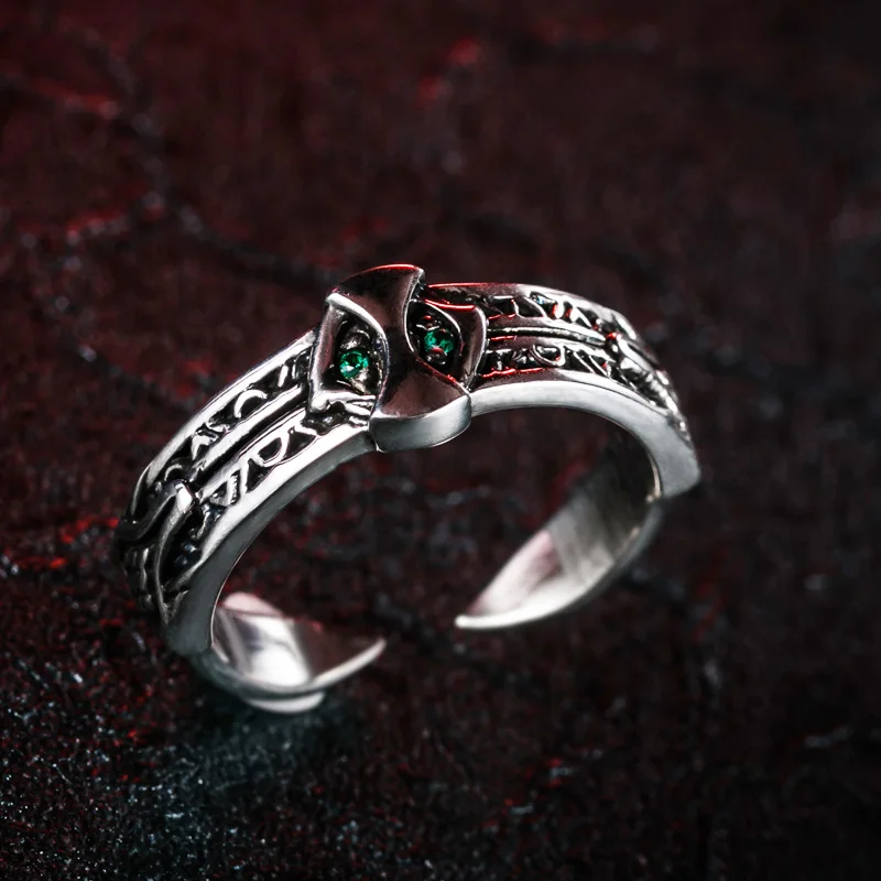Кольцо в масках для наездника Kamen Rider, 925 серебро, аниме, ювелирные изделия, подарок на год, регулируемый