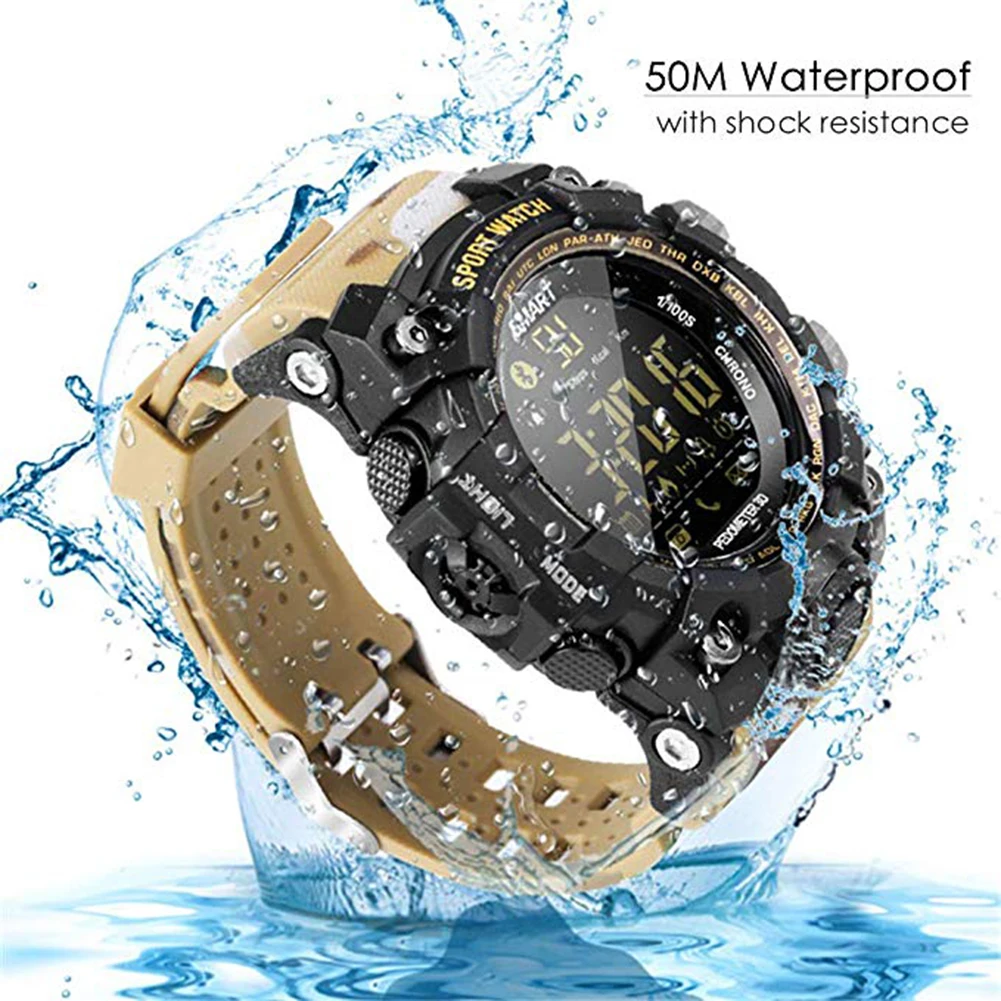 Reloj inteligente deportivo resistente al agua LTP EX16S camuflaje al aire libre Bluetooth пульт дистанционного управления de peditmetro foto larg