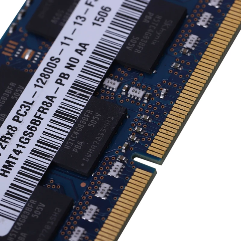 DDR3 8GB 12800 1600MHz 1,35 V ram память для ноутбука notebook 204-PIN SODIMM низкое напряжение Non-ECC двухканальный