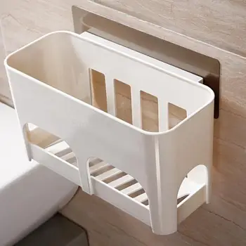 

Bathroom free punching rack suction cup bathroom utensils storage shelf vanity rack wall mount shelf