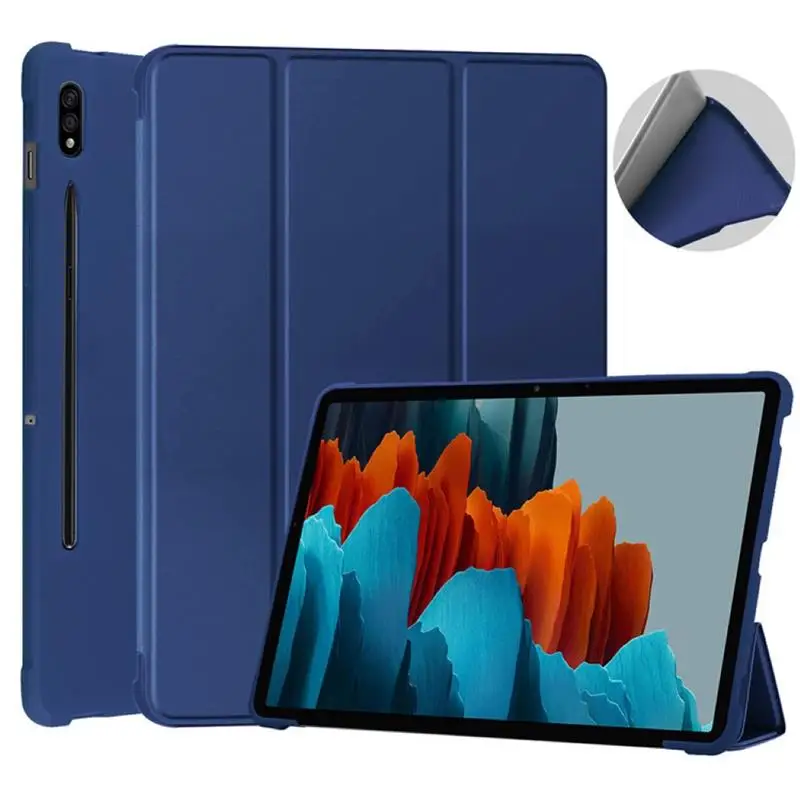 Защитный чехол для планшета Samsung Galaxy Tab S7 11 дюймов Магнитный из искусственной кожи