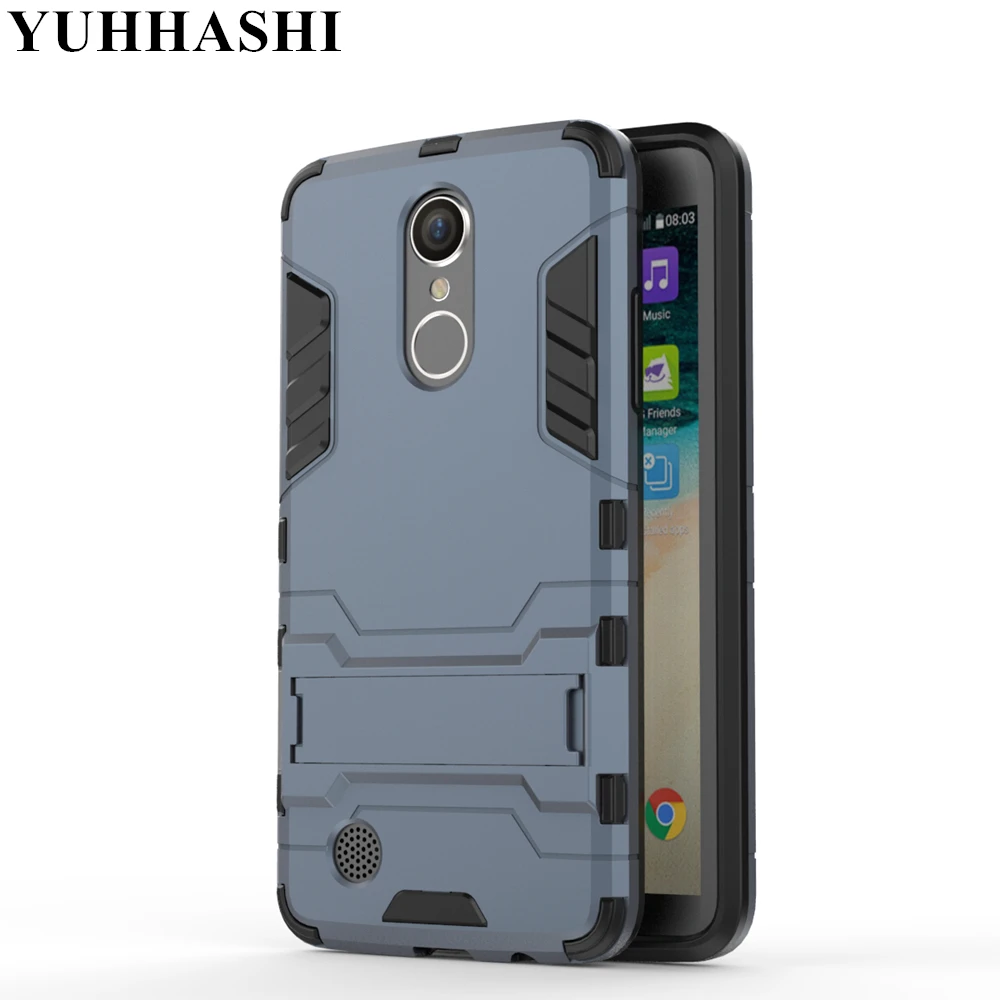 Защитный противоударный жесткий чехол yuhashi с подставкой для LG LV3, защитный чехол с держателем для задней панели телефона, чехол-Бампер для LG LV3