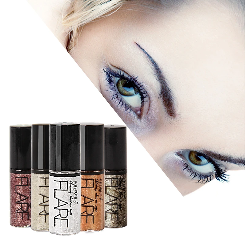 Glitter Liquid Eyeliner Waterproof Long Lasting Shimmer Eye Liner Makeup Silver Rose Gold Color Pigment Eyeliners Cosmetics