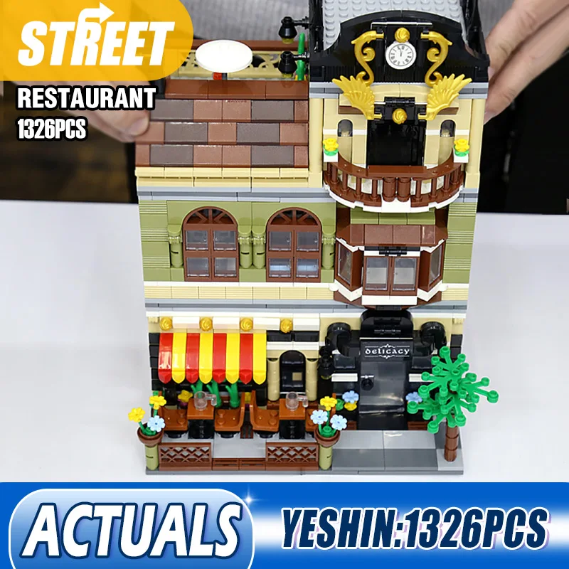 Ешина QL0937 мс китайского ресторана модель комплект архитектура конструкторных