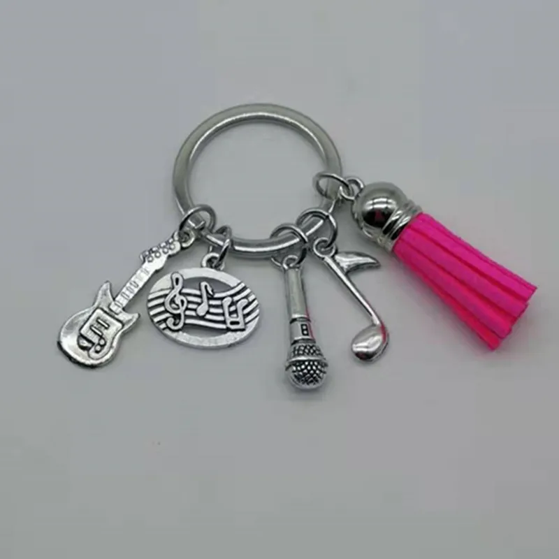 Брелок с кисточкой для учителя пианино кольцо ключей музыкой Подарочные заметки