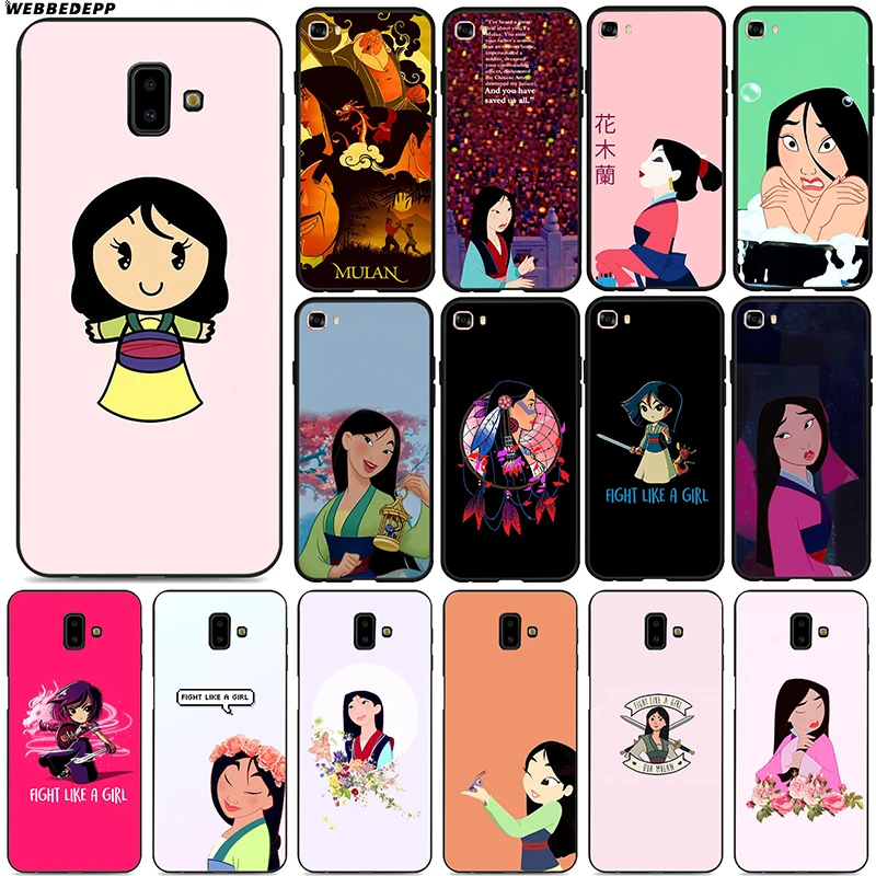 Cartoon Mulan Soft for Samsung Galaxy J8 J6 J4 Plus Prime A2 Core J7 Duo Silicone |